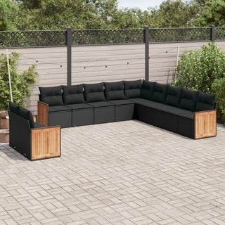 1 Tuinset Met Kussens Poly Rattan Beige