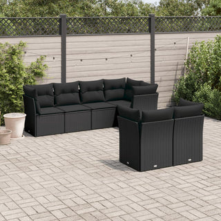 Loungeset Met Kussens Poly Rattan