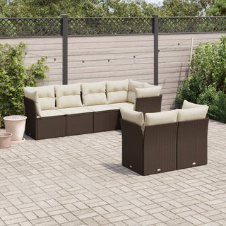 Loungeset Met Kussens Poly Rattan