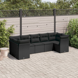 Loungeset Met Kussens Poly Rattan