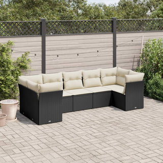 Loungeset Met Kussens Poly Rattan