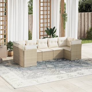 Loungeset Met Kussens Poly Rattan