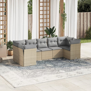 Loungeset Met Kussens Poly Rattan