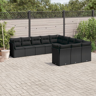 1 Tuinset Met Kussens Poly Rattan