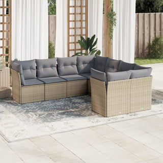 Loungeset Met Kussens Poly Rattan