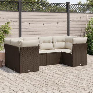 Loungeset Met Kussens Poly Rattan