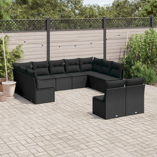 1 Tuinset Met Kussens Poly Rattan