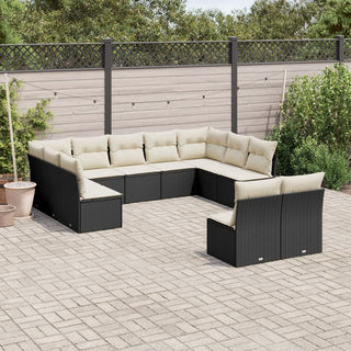 1 Tuinset Met Kussens Poly Rattan