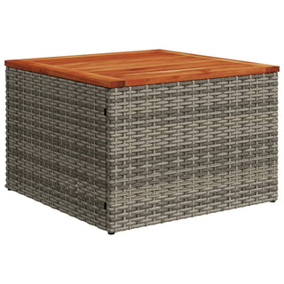 6-Delige Loungeset Met Kussens Poly Rattan Grijs