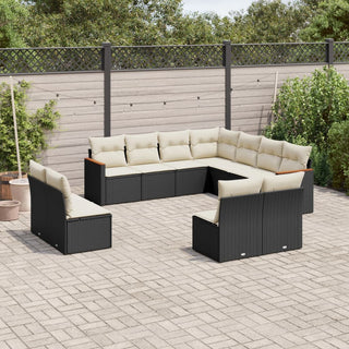 1 Tuinset Met Kussens Poly Rattan