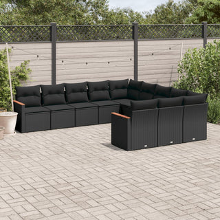 1 Tuinset Met Kussens Poly Rattan