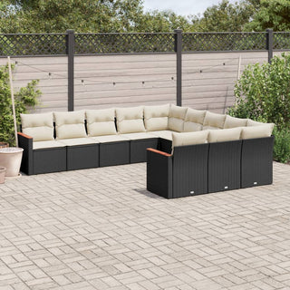 1 Tuinset Met Kussens Poly Rattan