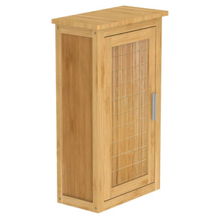 Eisl Hoge Kast Met Deur 40X20X70 Cm Bamboe